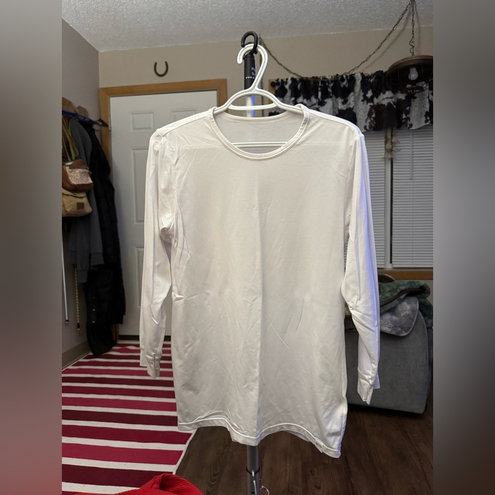 Heat tech Classic White Long Sleeve Tee